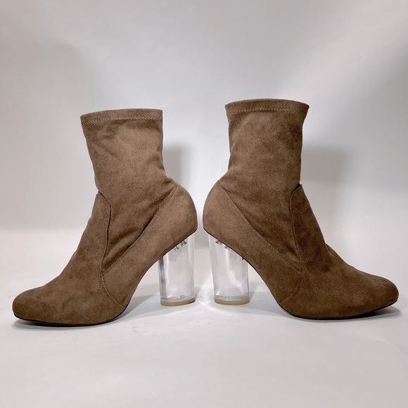 Jeffrey Campbell Lucite Heel Booties - Picture 2 of 5